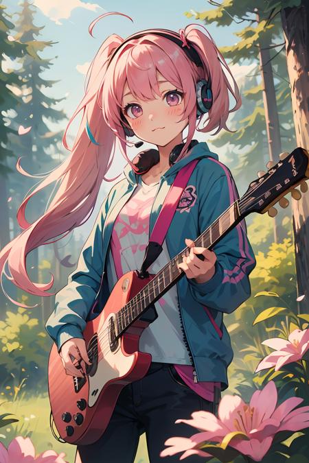 399791-1815347046-masterpiece,best quality,1  girl very cute with pink hair and blushed,flower,outdoors,playing guitar,music,holding guitar,jacket.png